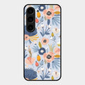 Dewy Flower Mix Glass Case Cover For Samsung Galaxy S23 5G