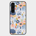 Dewy Flower Mix Glass Case Cover For Samsung Galaxy S23 Fe 5G