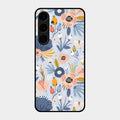 Dewy Flower Mix Glass Case Cover For Samsung Galaxy S24 Plus 5G
