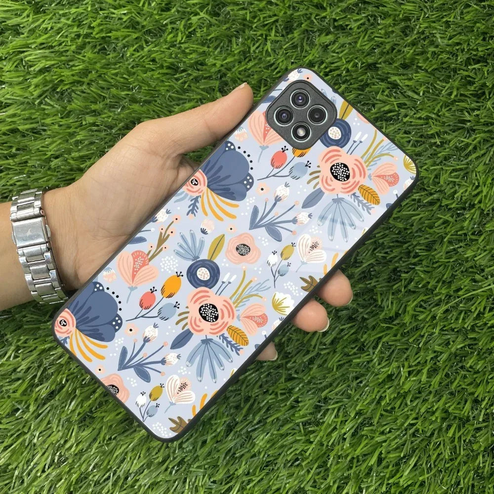 Dewy Flower Mix Glass Case Cover For Samsung - ShopOnCliQ