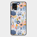 Dewy Flower Mix Glass Case Cover For Vivo V20 Pro 5G