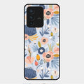 Dewy Flower Mix Glass Case Cover For Vivo V23 5G