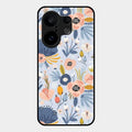 Dewy Flower Mix Glass Case Cover For Vivo X200 Fe 5G