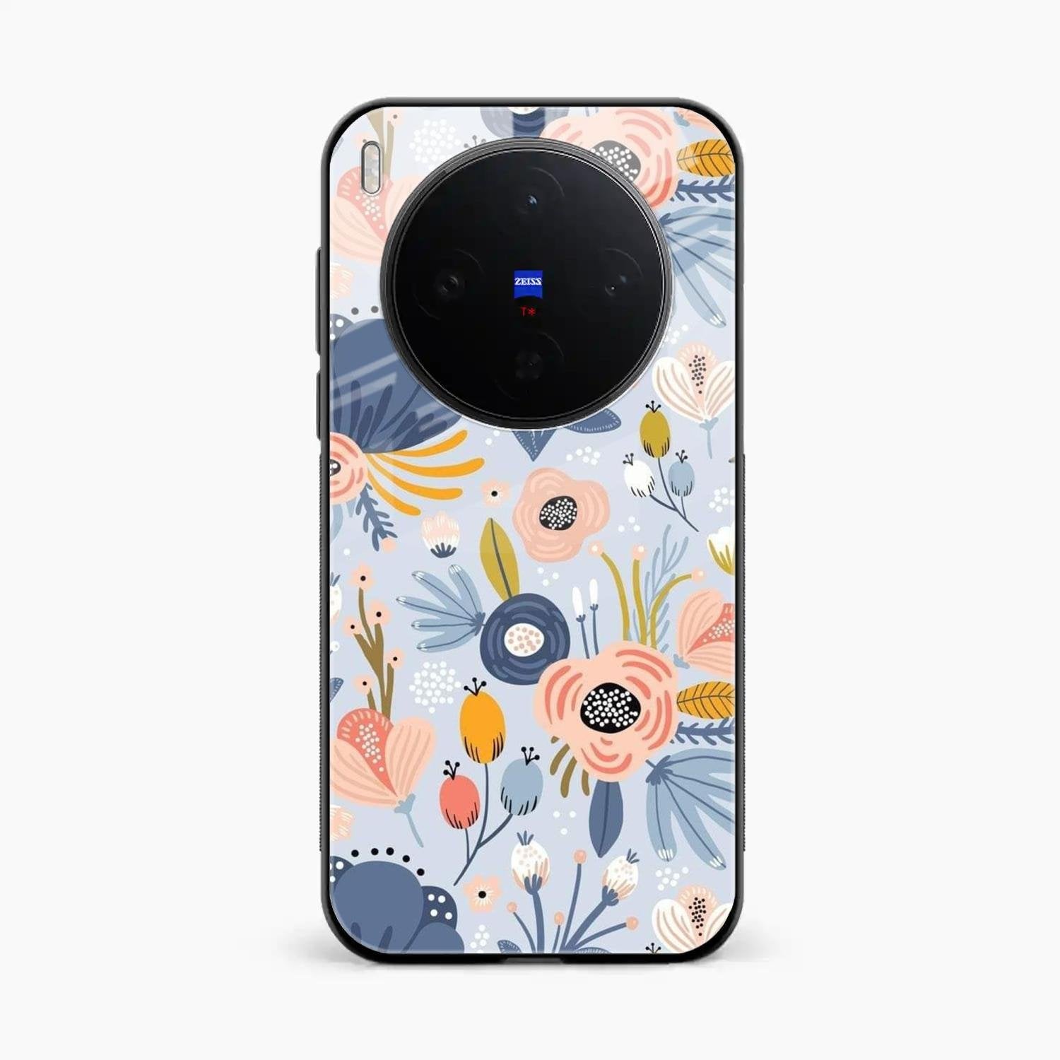 Dewy Flower Mix Glass Case Cover For Vivo X300 5G