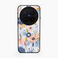 Dewy Flower Mix Glass Case Cover For Vivo X300 Pro 5G