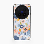 Dewy Flower Mix Glass Case Cover For Vivo X300 Pro 5G