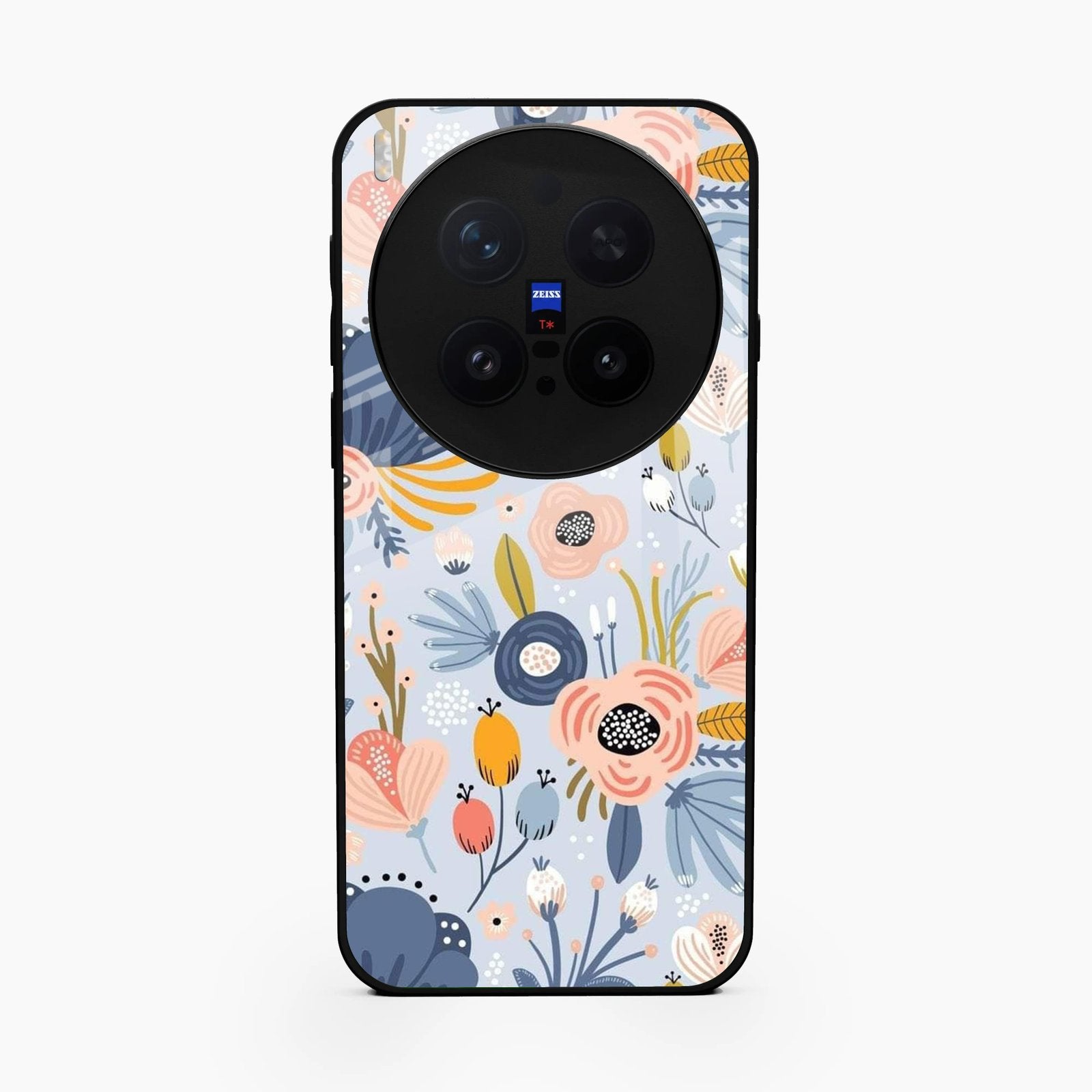 Dewy Flower Mix Glass Case Cover For Vivo X300 Pro 5G