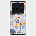 Dewy Flower Mix Glass Case Cover For Vivo X80 Pro 5G