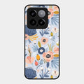 Dewy Flower Mix Glass Case Cover For Xiaomi 14 5G