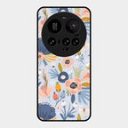 Dewy Flower Mix Glass Case Cover For Xiaomi 15 Ultra 5G