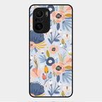 Dewy Flower Mix Glass Case Cover For Xiaomi Mi 11X 5G