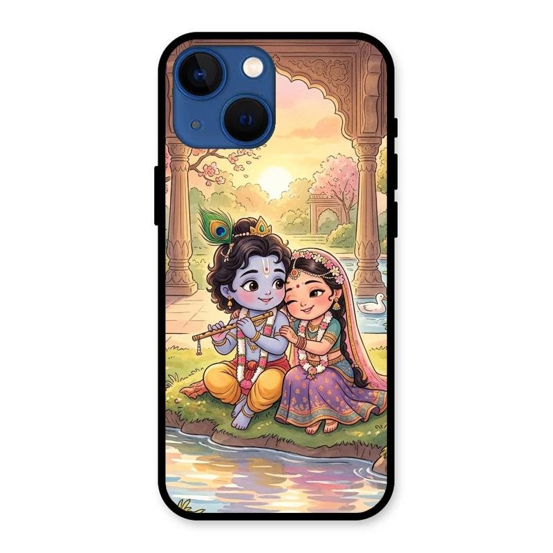 Divine Couple  Glass Case Cover For iPhone 13 mini