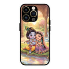 Divine Couple  Glass Case Cover For iPhone 14 Pro