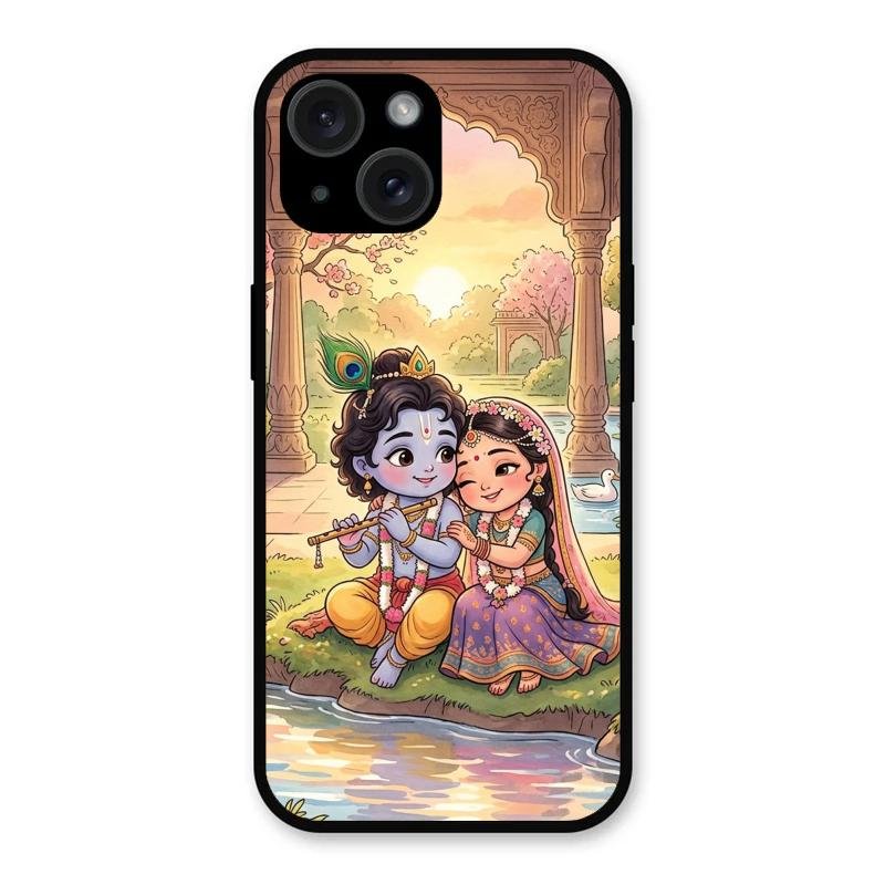 Divine Couple  Glass Case Cover For iPhone 15 Plus