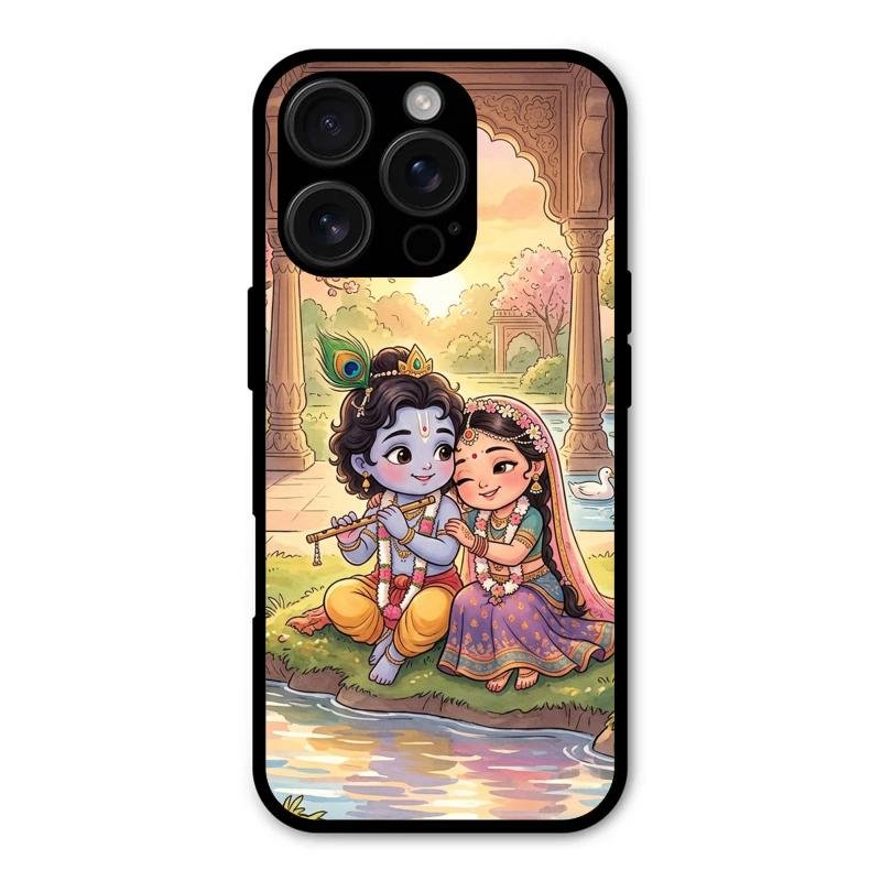 Divine Couple  Glass Case Cover For iPhone 16 Pro