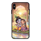 Divine Couple  Glass Case Cover For iPhone XS Max