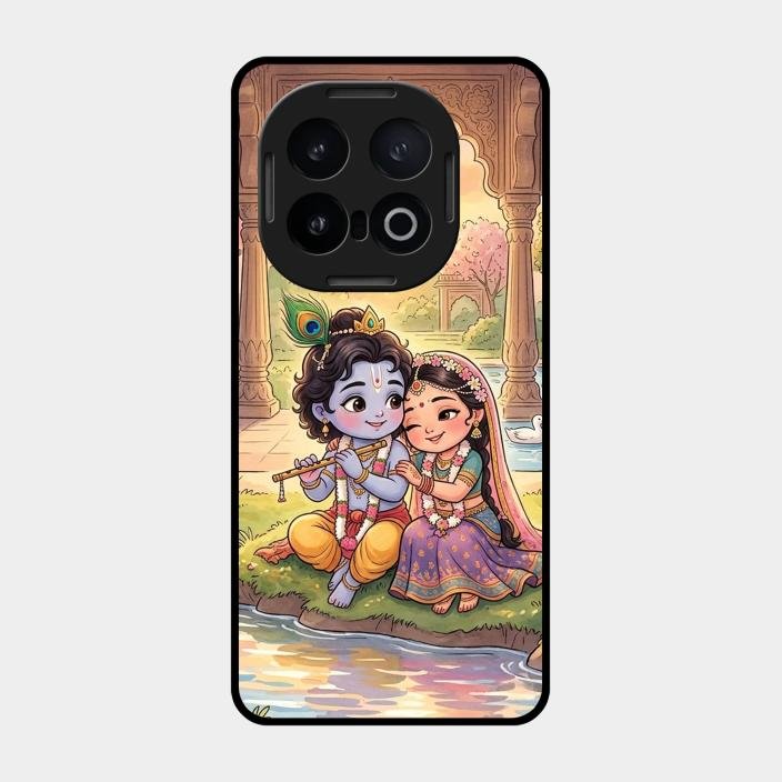 Divine Couple  Glass Case Cover For Iqoo 13 5G