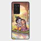Divine Couple  Glass Case Cover For Iqoo 9 Se 5G