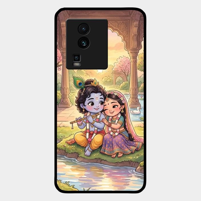Divine Couple  Glass Case Cover For Iqoo Neo 7 5G