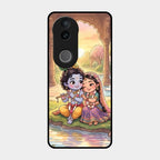 Divine Couple  Glass Case Cover For Iqoo Z10R