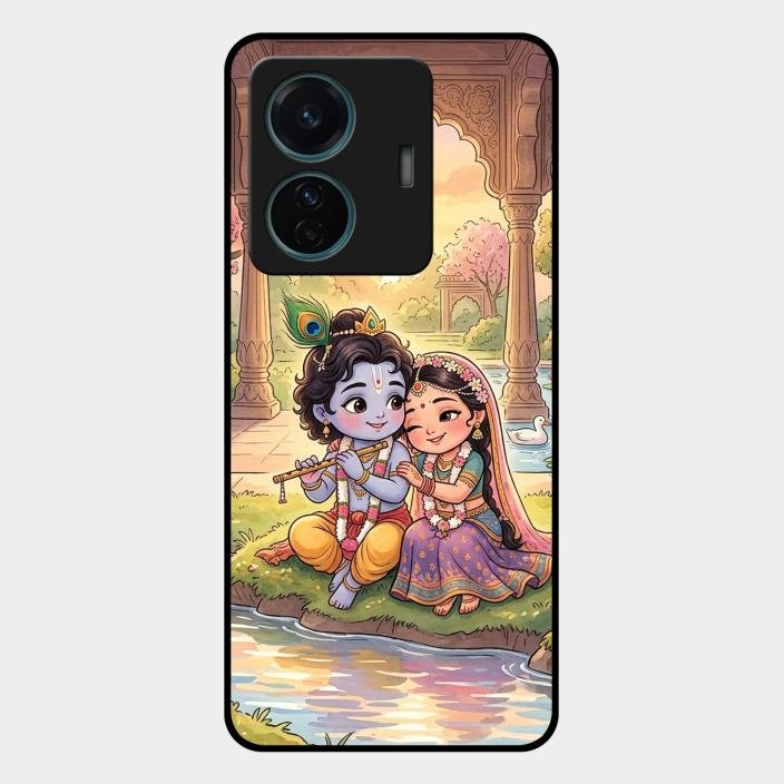 Divine Couple  Glass Case Cover For Iqoo Z6 Pro 5G