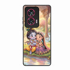 Divine Couple  Glass Case Cover For Motorola Edge 50 Fusion 5G