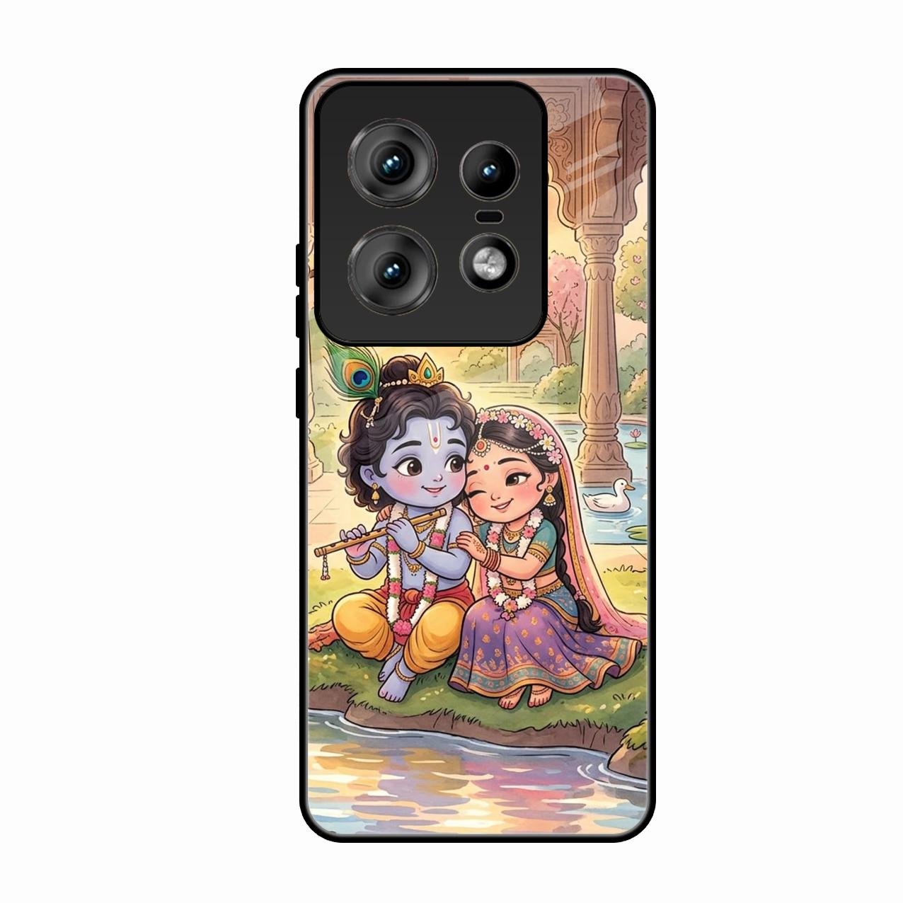 Divine Couple  Glass Case Cover For Motorola Edge 50 Pro