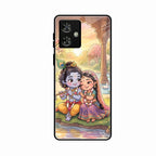 Divine Couple  Glass Case Cover For Motorola G64 5G