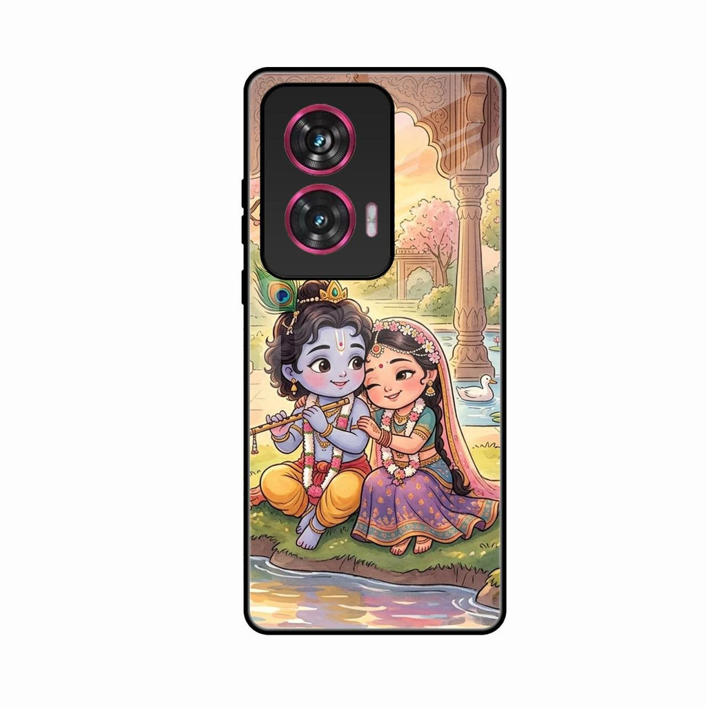 Divine Couple  Glass Case Cover For Motorola G96 5G