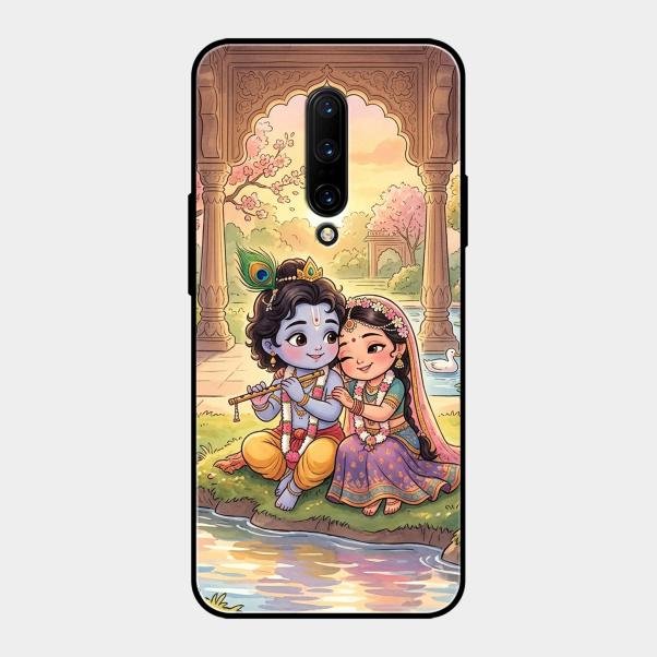 Divine Couple  Glass Case Cover For Oneplus 7 Pro
