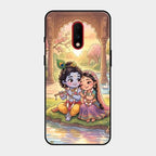 Divine Couple  Glass Case Cover For Oneplus 7
