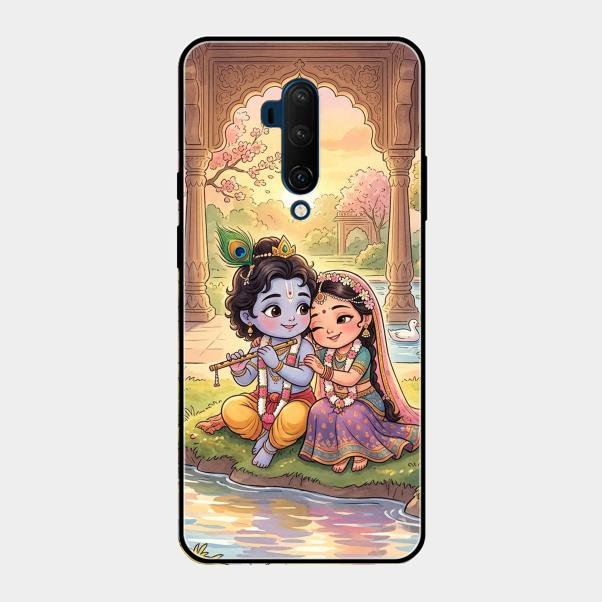 Divine Couple  Glass Case Cover For Oneplus 7T Pro