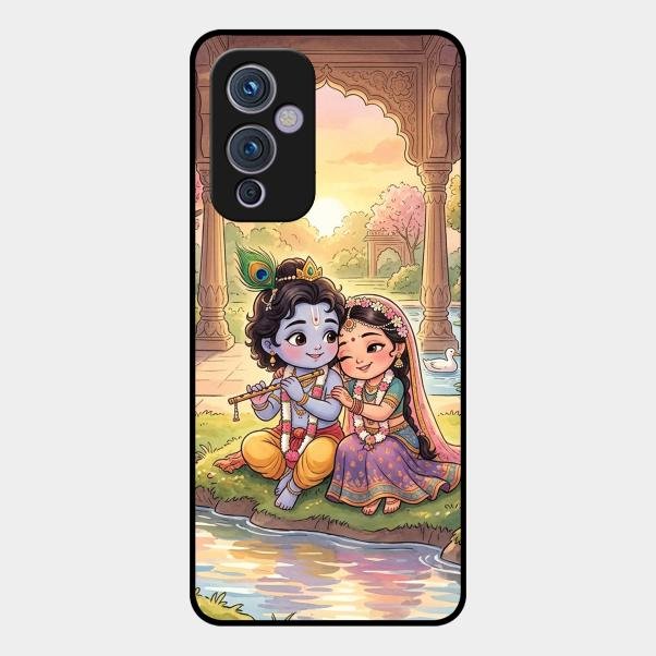 Divine Couple  Glass Case Cover For Oneplus 9 5G