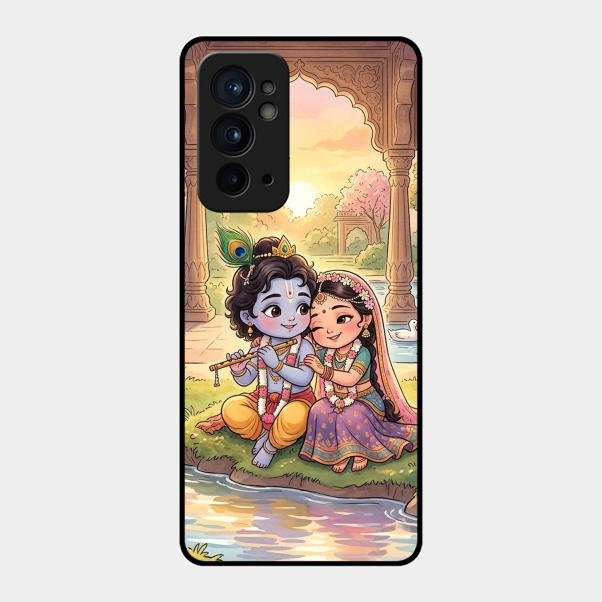 Divine Couple  Glass Case Cover For Oneplus 9Rt 5G