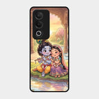 Divine Couple  Glass Case Cover For Oppo A3 Pro 5G