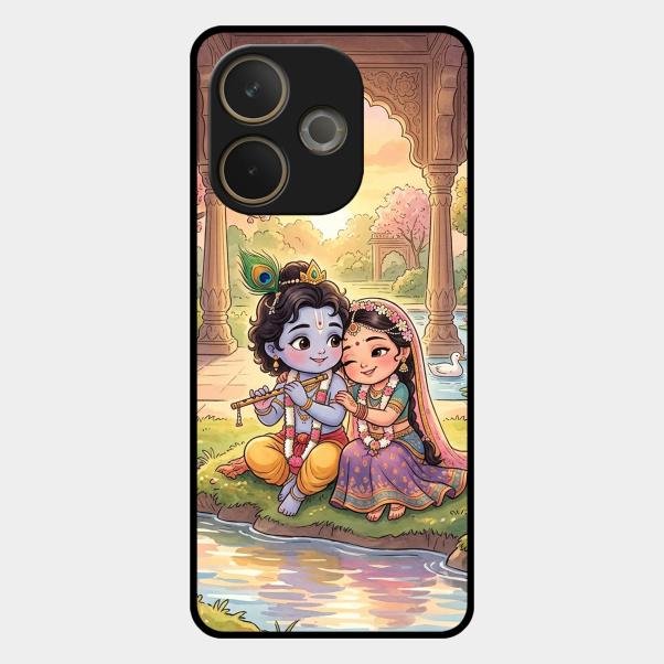 Divine Couple  Glass Case Cover For Oppo A5 Pro 5G