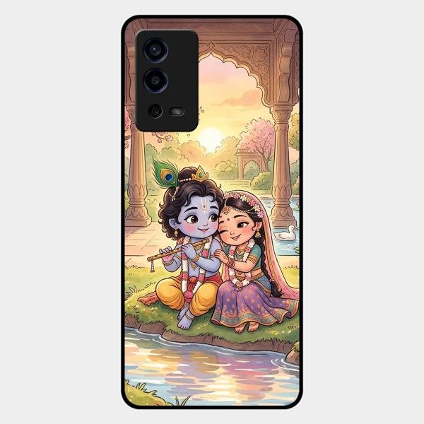 Divine Couple  Glass Case Cover For Oppo A55