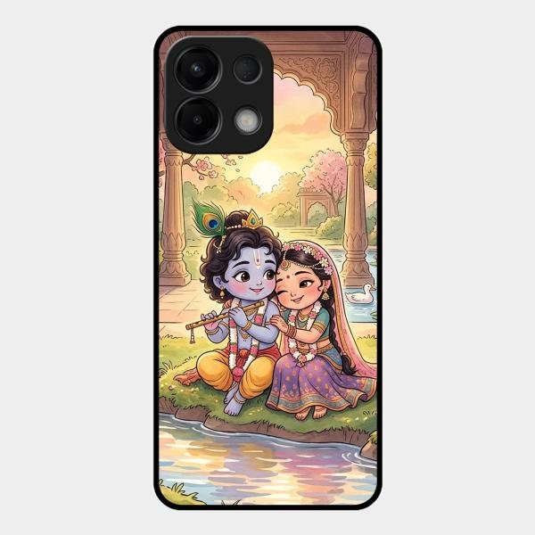 Divine Couple  Glass Case Cover For Oppo K13 5G