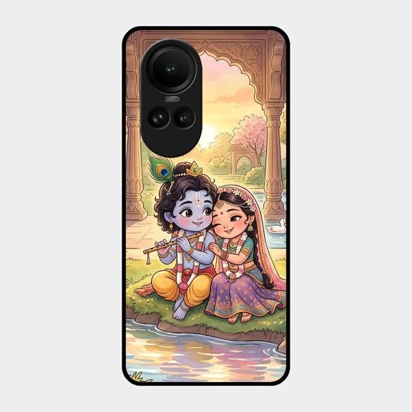 Divine Couple  Glass Case Cover For Oppo Reno 10 5G