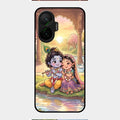Divine Couple  Glass Case Cover For Poco F7 5G