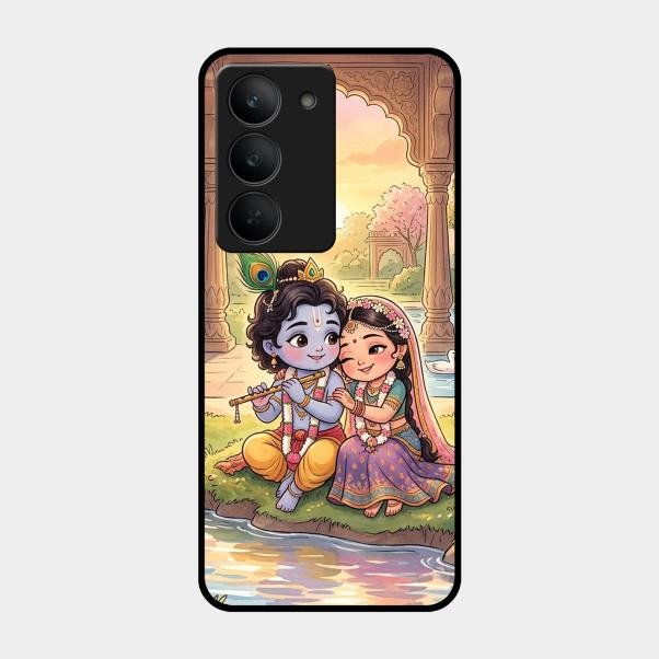 Divine Couple  Glass Case Cover For Realme 14X 5G