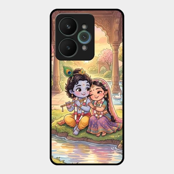 Divine Couple  Glass Case Cover For Realme 15 5G