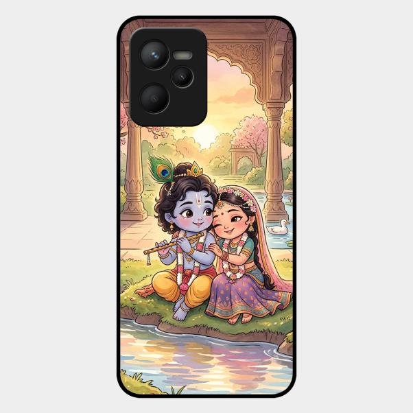 Divine Couple  Glass Case Cover For Realme C35