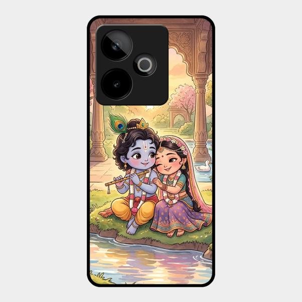 Divine Couple  Glass Case Cover For Realme Gt 7T 5G
