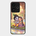 Divine Couple  Glass Case Cover For Redmi 13 5G