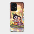 Divine Couple  Glass Case Cover For Redmi 13C 5G