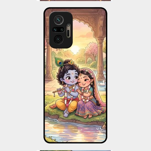 Divine Couple  Glass Case Cover For Redmi Note 10 Pro