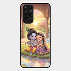 Divine Couple  Glass Case Cover For Redmi Note 11