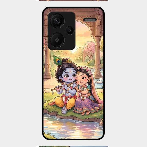 Divine Couple  Glass Case Cover For Redmi Note 13 Pro Plus 5G