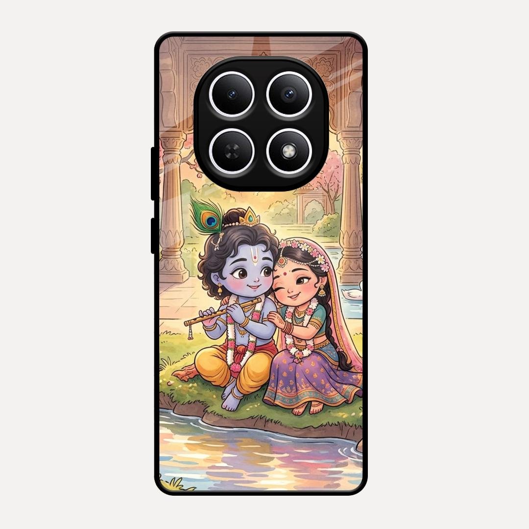 Divine Couple  Glass Case Cover For Redmi Note 15 5G